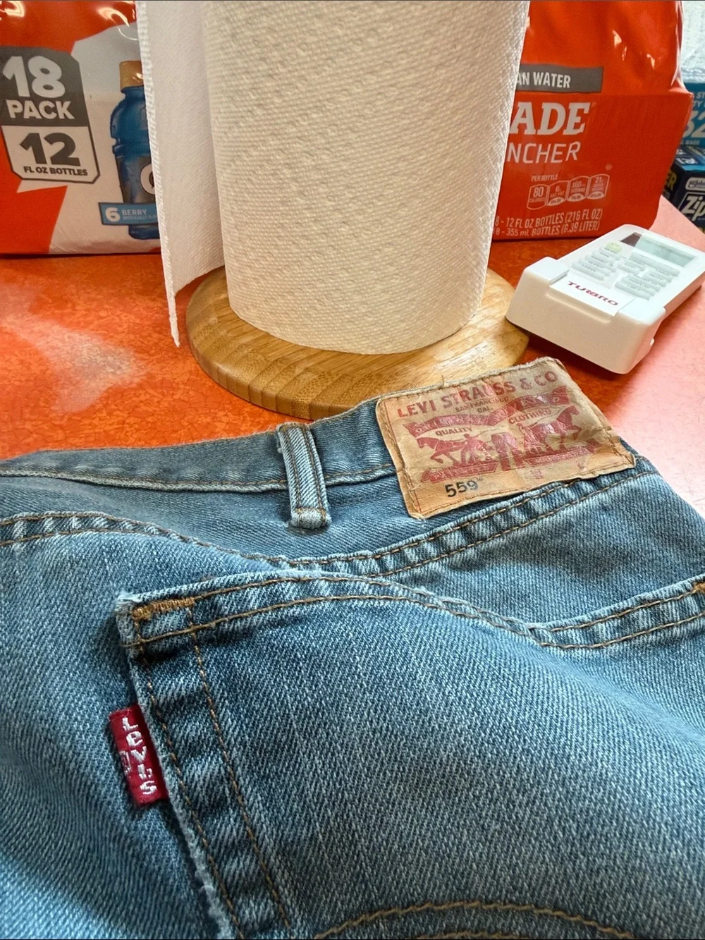 Levi's Men's Relaxed Wide-Leg Jeans in Light Blue